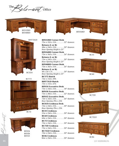 Amish Furniture Showcase 家具目录 · L × N Woodworking 第 16 页