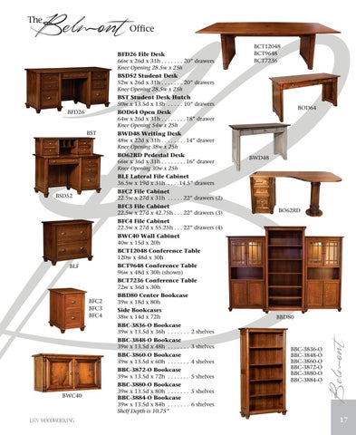 Amish Furniture Showcase 家具目录 · L × N Woodworking 第 17 页