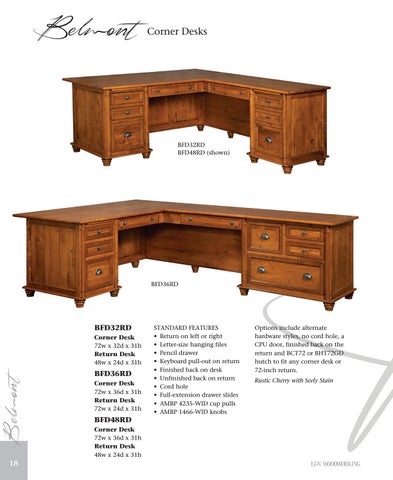 Amish Furniture Showcase 家具目录 · L × N Woodworking 第 18 页