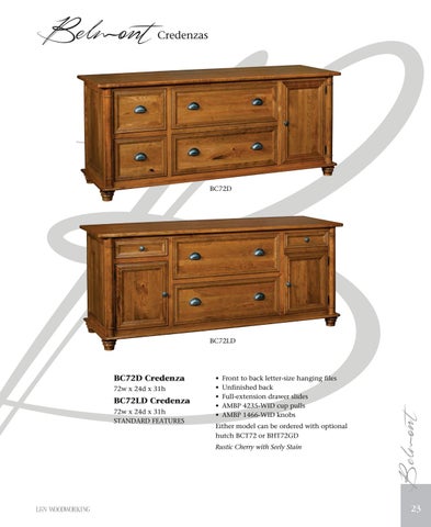 Amish Furniture Showcase 家具目录 · L × N Woodworking 第 23 页