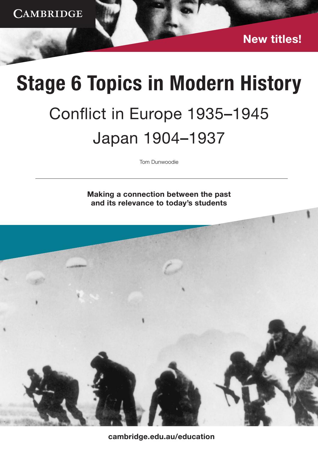 Stage 6 Topics in Modern History brochure by cambridge_aused Issuu