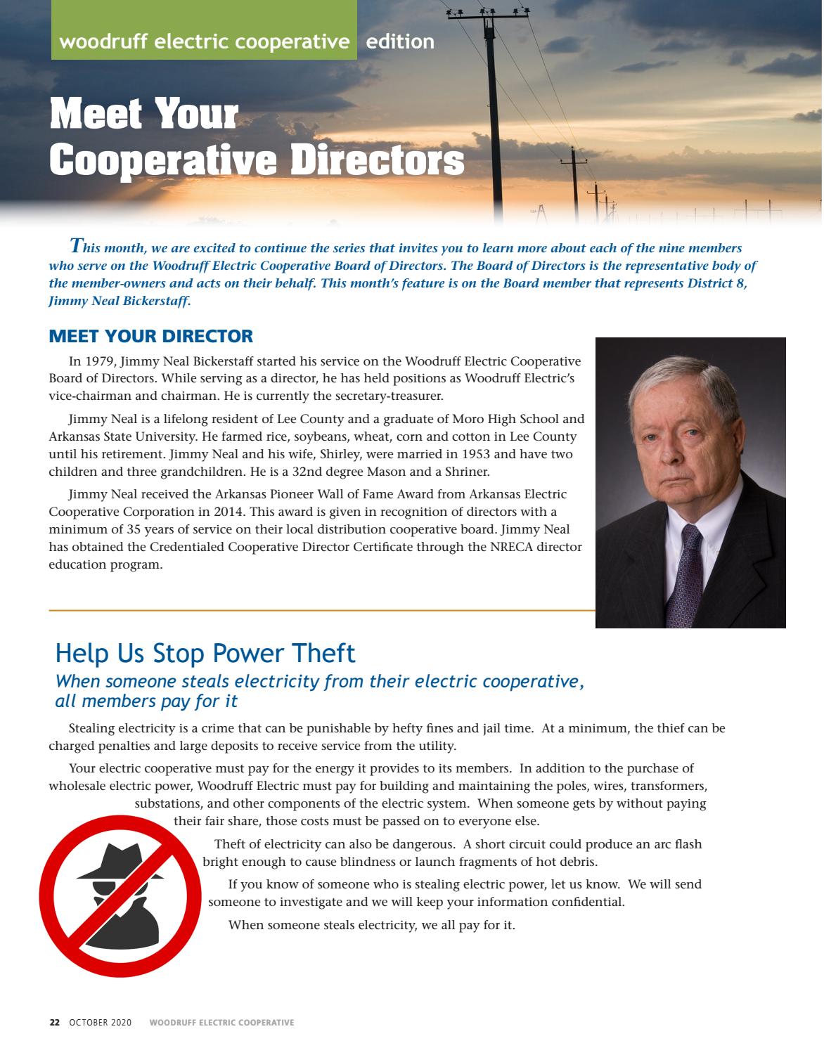 2020 October Woodruff Electric Cooperative Center Pages By Inside Information Issuu