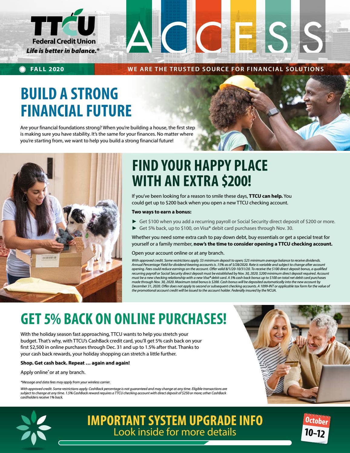 TTCU Access Newsletter - Fall 2020 by ttcucreditunion - Issuu