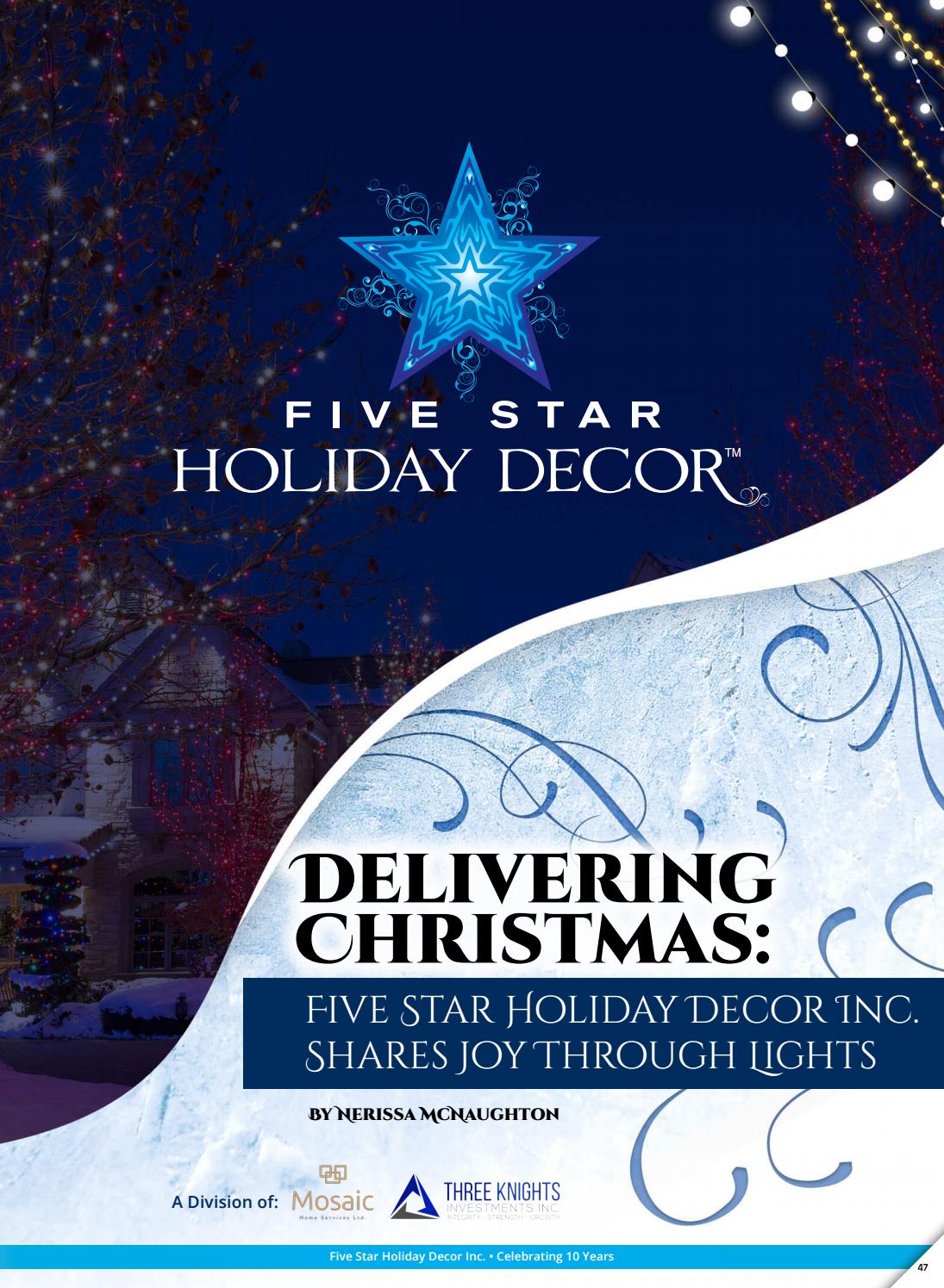 Five Star Holiday Decor Celebrating 10 Years by Business in Edmonton
