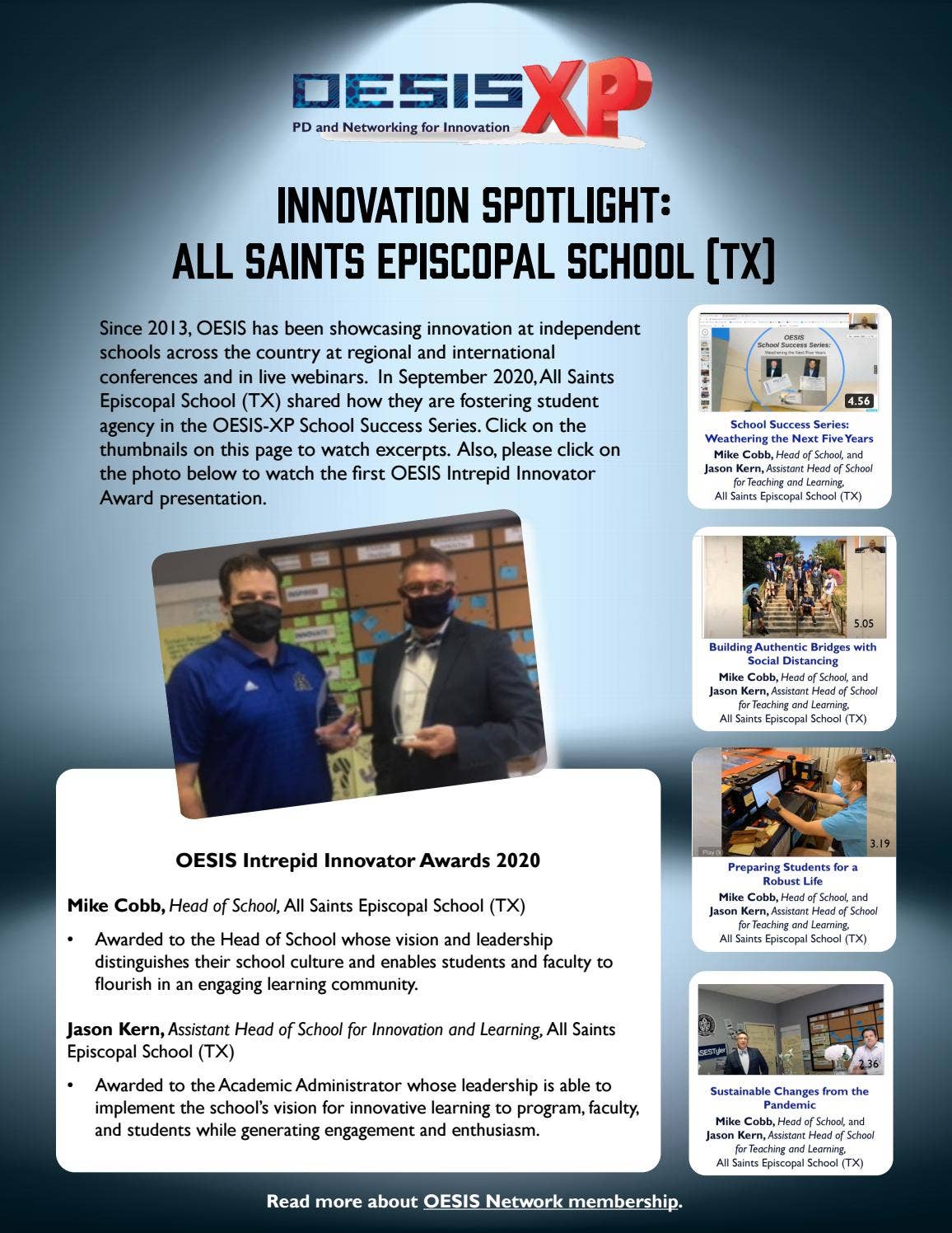 OESIS Innovation Spotlight: All Saints Episcopal School (TX) by OESIS ...