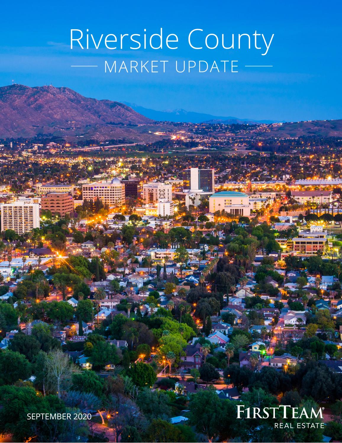 Riverside County Real Estate Market Report September 2020 by First
