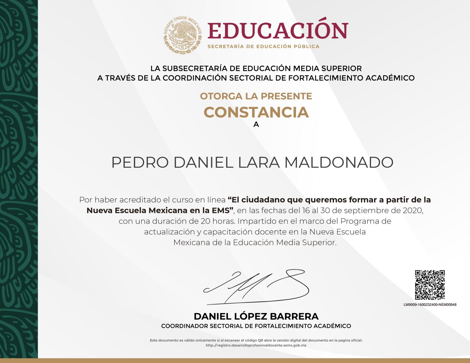 Primera Certificaci n En COSDAC Sobre El Curso Del Ciudadan Que 