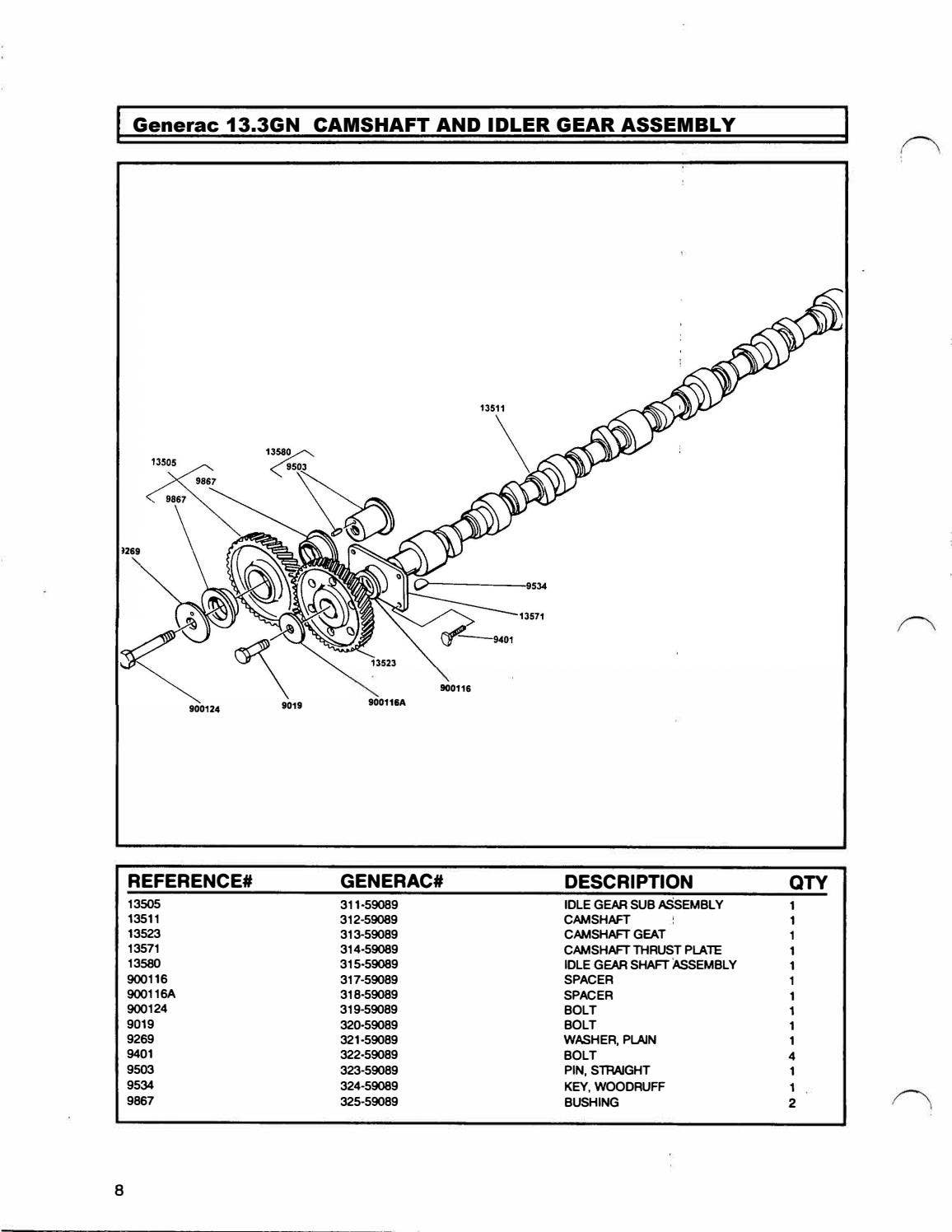Generac 13.3GN Generator Engine Parts Manual by engineparts2 - Issuu