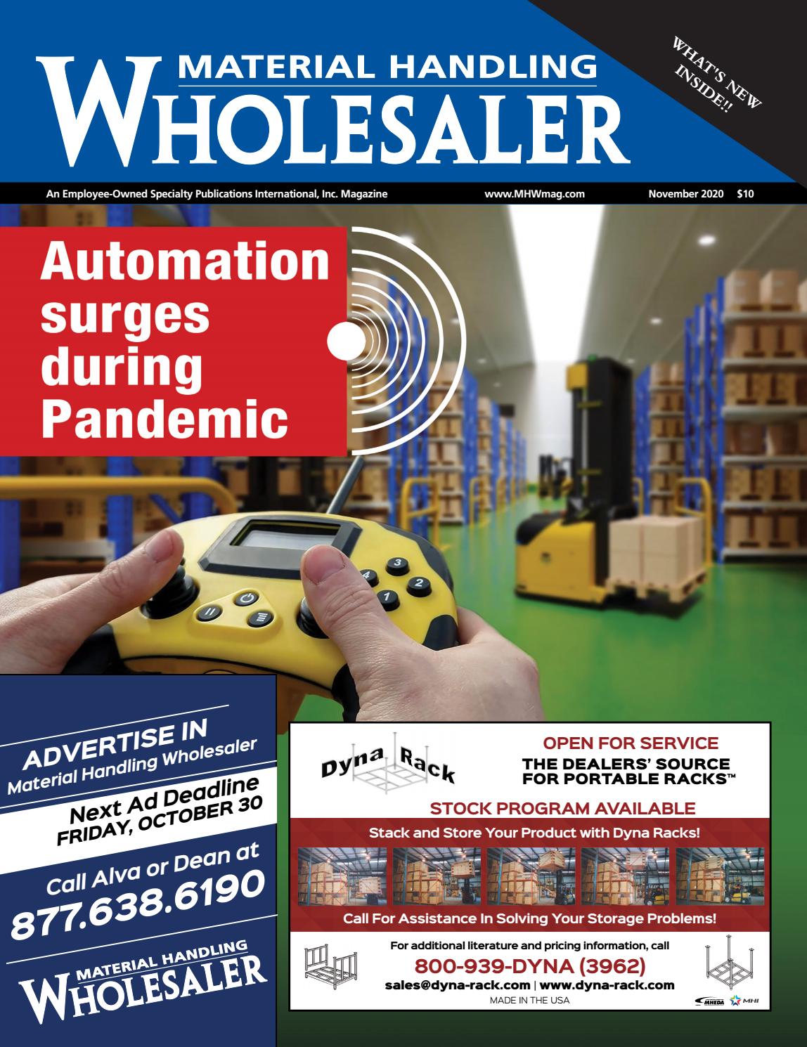 November 2020 Material Handling Wholesaler by Material Handling