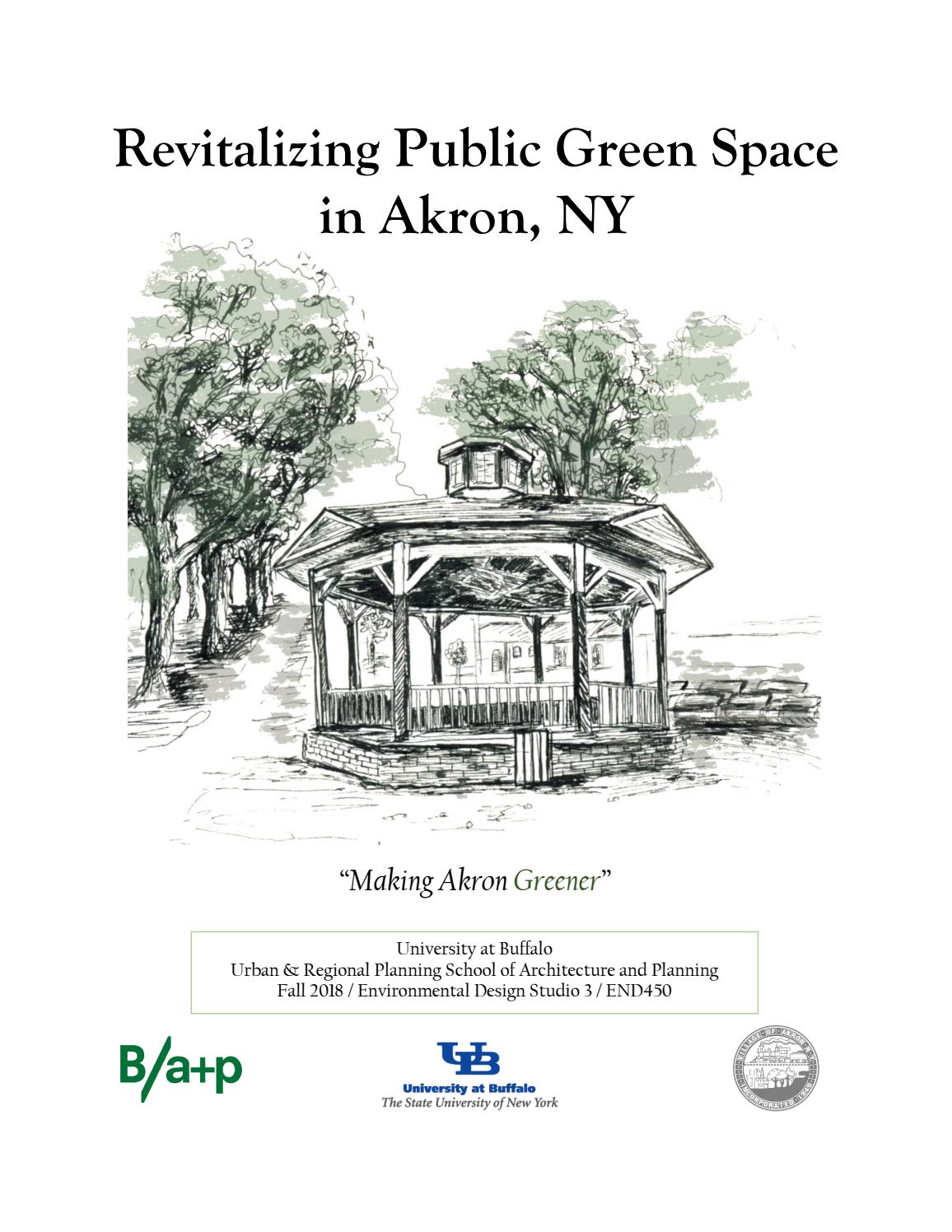 Revitalizing Public Green Space in Akron, NY “Making Akron Greener” by