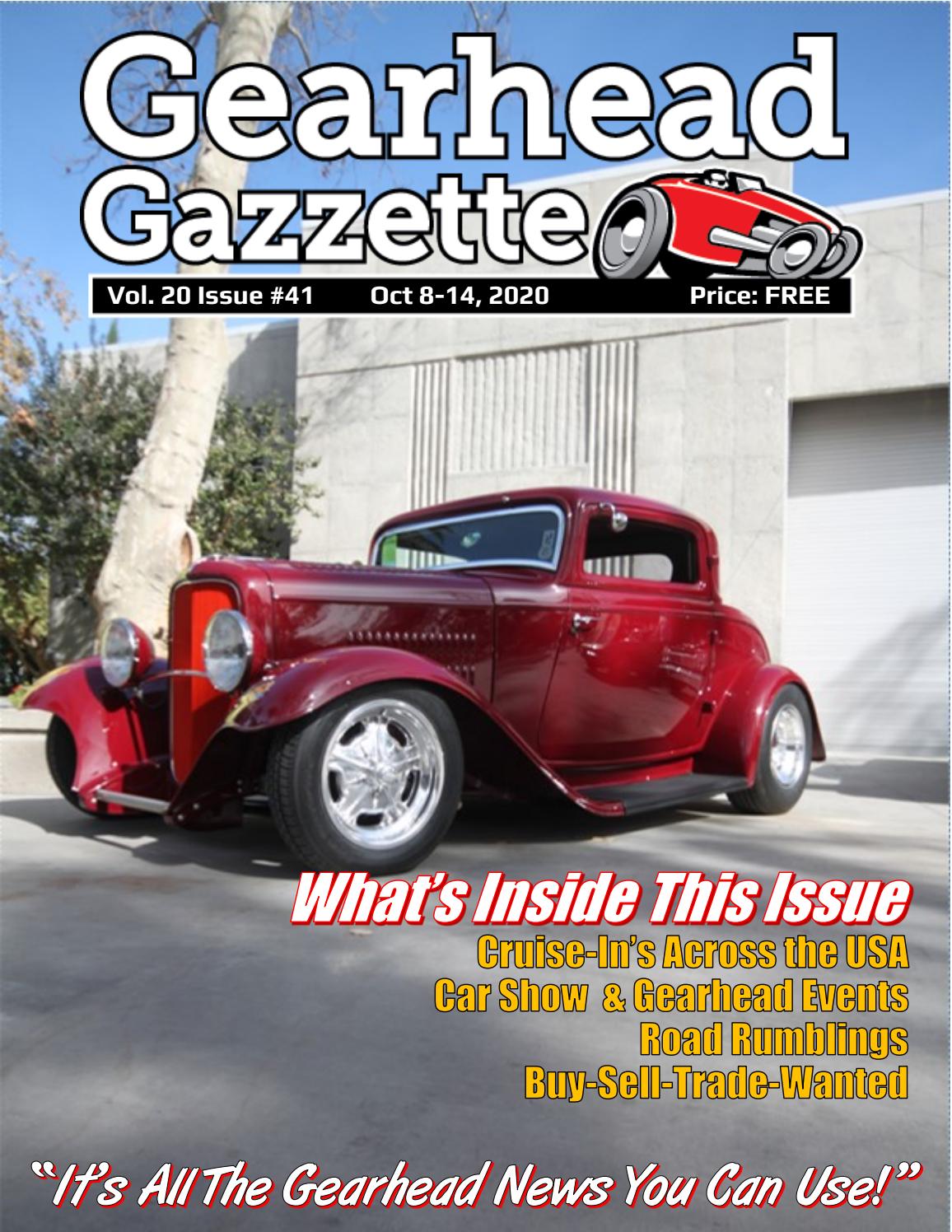 Gearhead Gazzette Vol 20 Issue 41 Oct 8 14 2020 By Jimmy B Issuu Gearhead Gazzette Vol 20 Issue 41 Oct 8 14 2020 By Jimmy B Issuu
