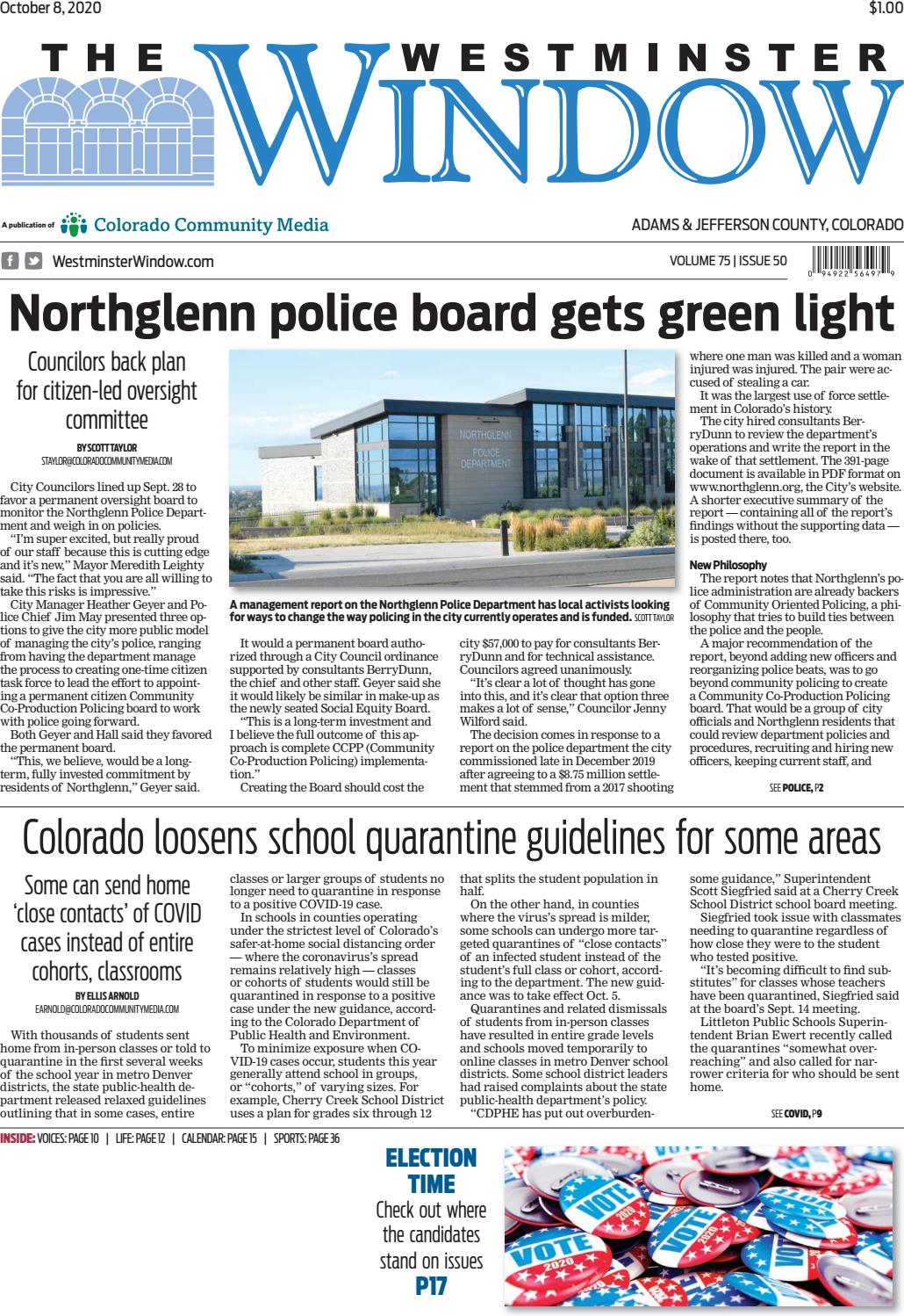 WESTMINSTER COLORADO CO POLICE COLORFUL STYLE #1 SEE BELOW FOR GREAT DEAL