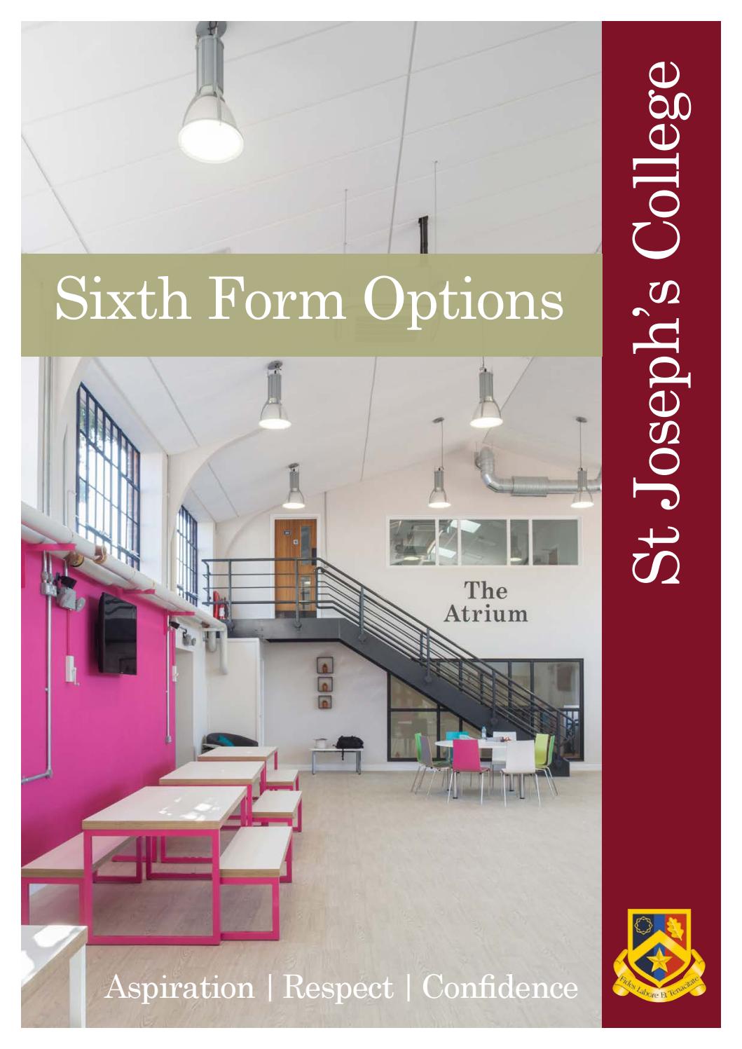 Sixth Form Information Booklet by St Joseph's College, Ipswich - Issuu