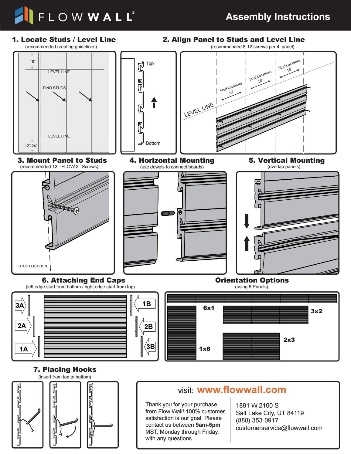 Flow Wall Panel Instructions by RST Brands Issuu