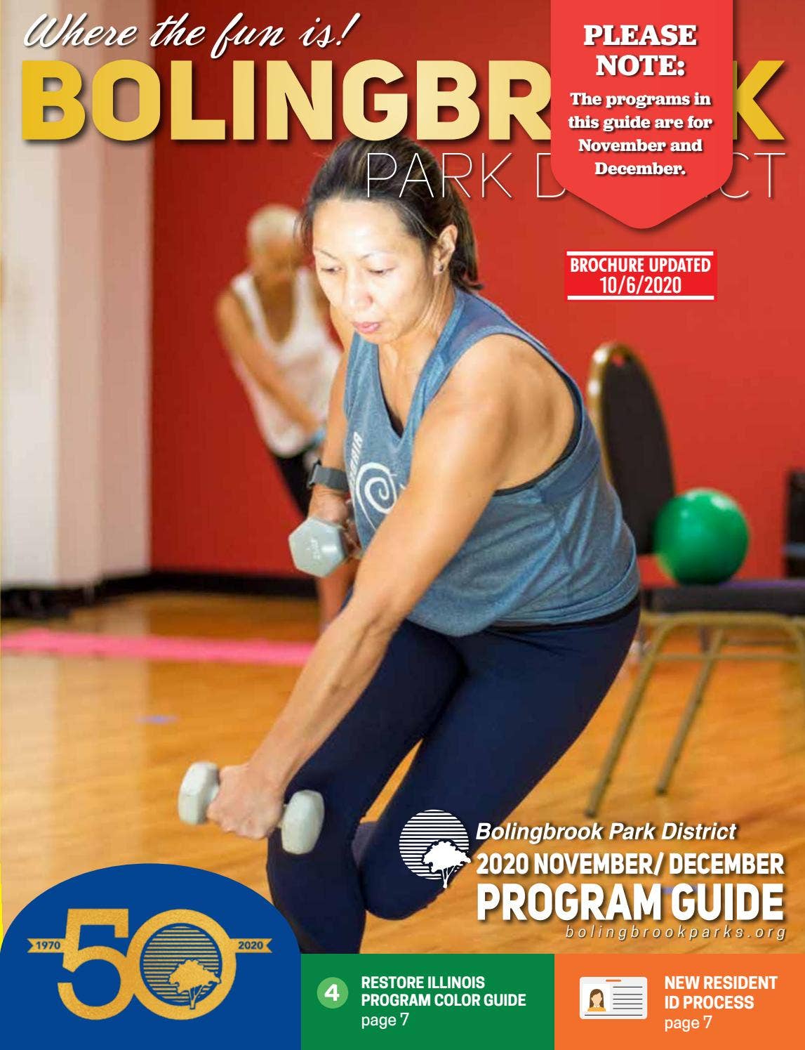2020 Bolingbrook Park District November/December Digital Program Guide