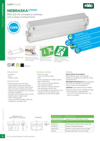 NVC Lighting UK EMERGENCY 灯饰手册 第 10 页