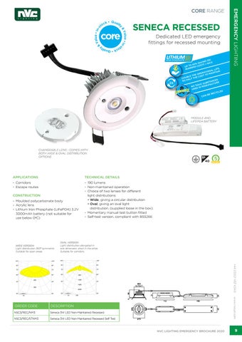 NVC Lighting UK EMERGENCY 灯饰手册 第 9 页