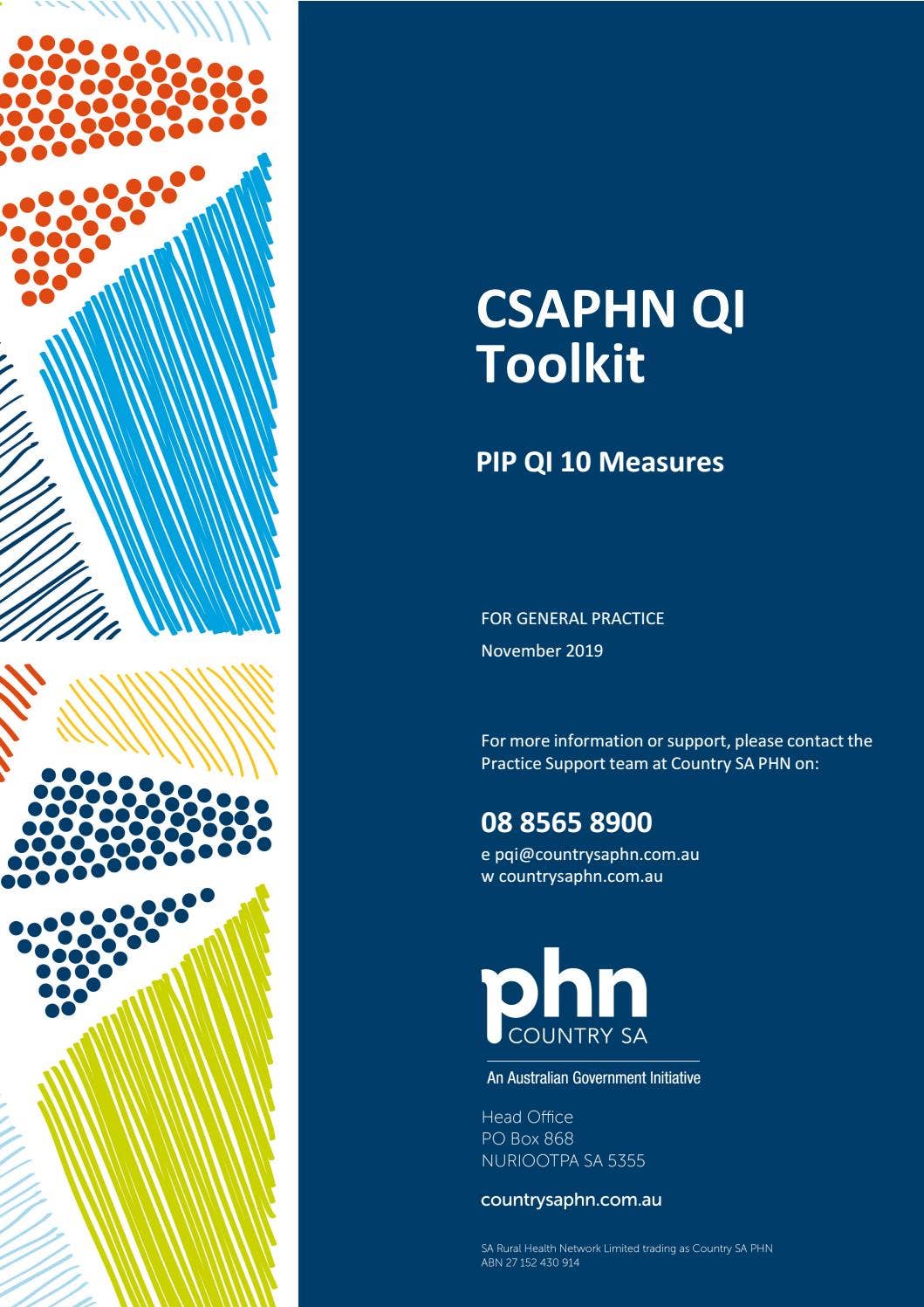 CSAPHN QI Toolkit - PIP QI 10 Measures by Country SA PHN - Issuu