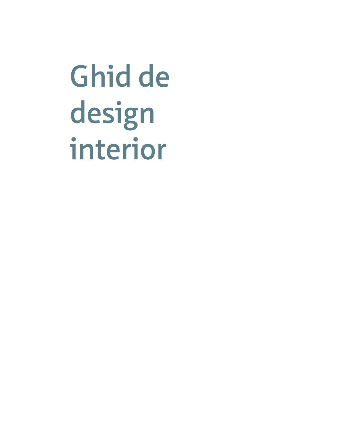 Ghid de design interior by Editura Publica - Issuu