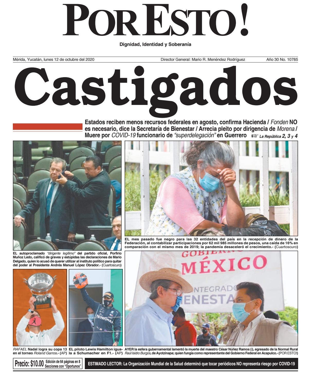 PORTADA PORESTO MERIDA 12 DE OCTUBRE 2020 by PorEsto! - Issuu
