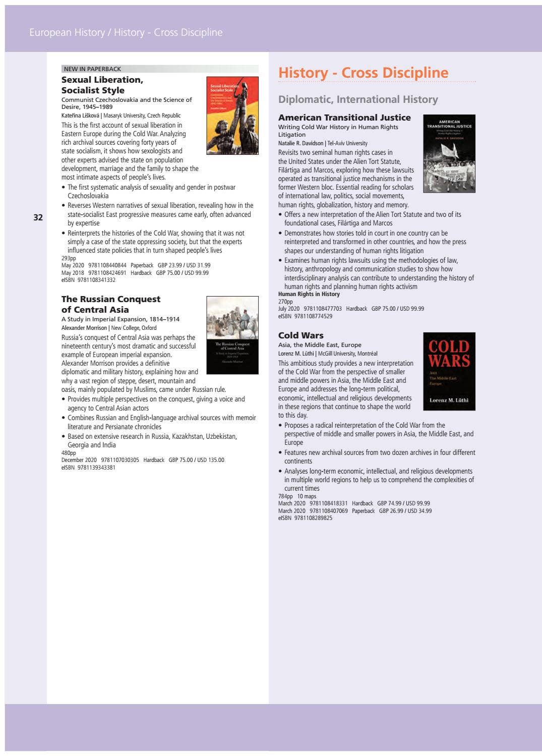 2021 History catalogue by Cambridge University Press, Asia Issuu