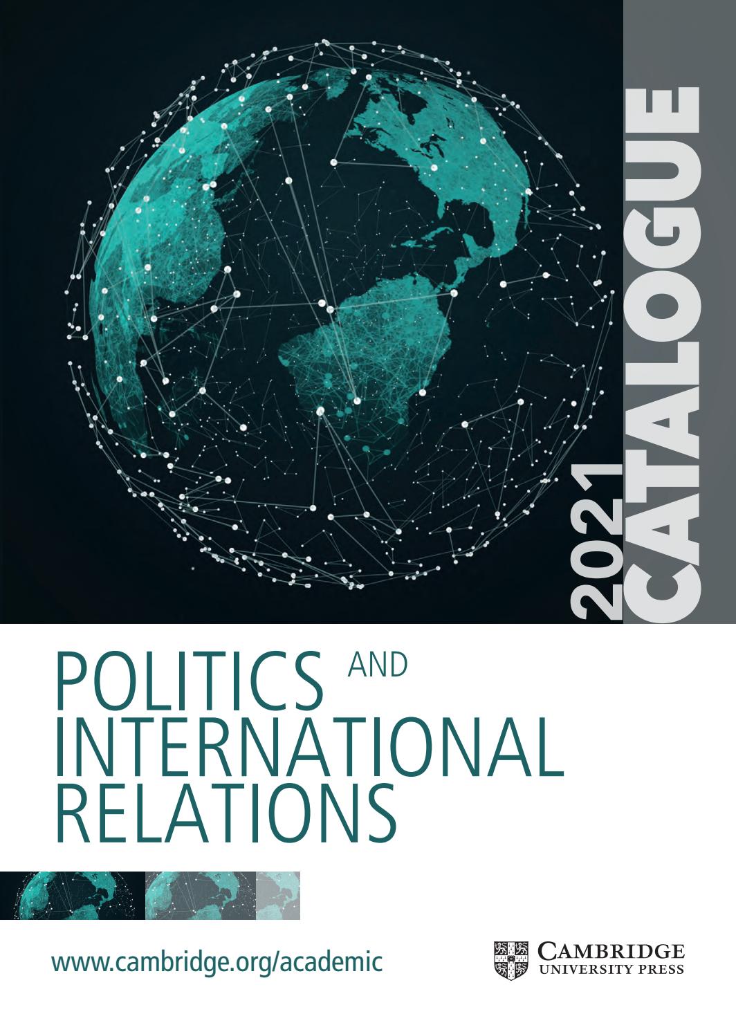2021 Politics & International Relations catalogue by Cambridge