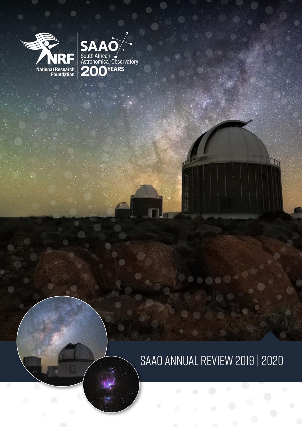 SAAO Annual Review 2019-2020 by saaoreport - Issuu