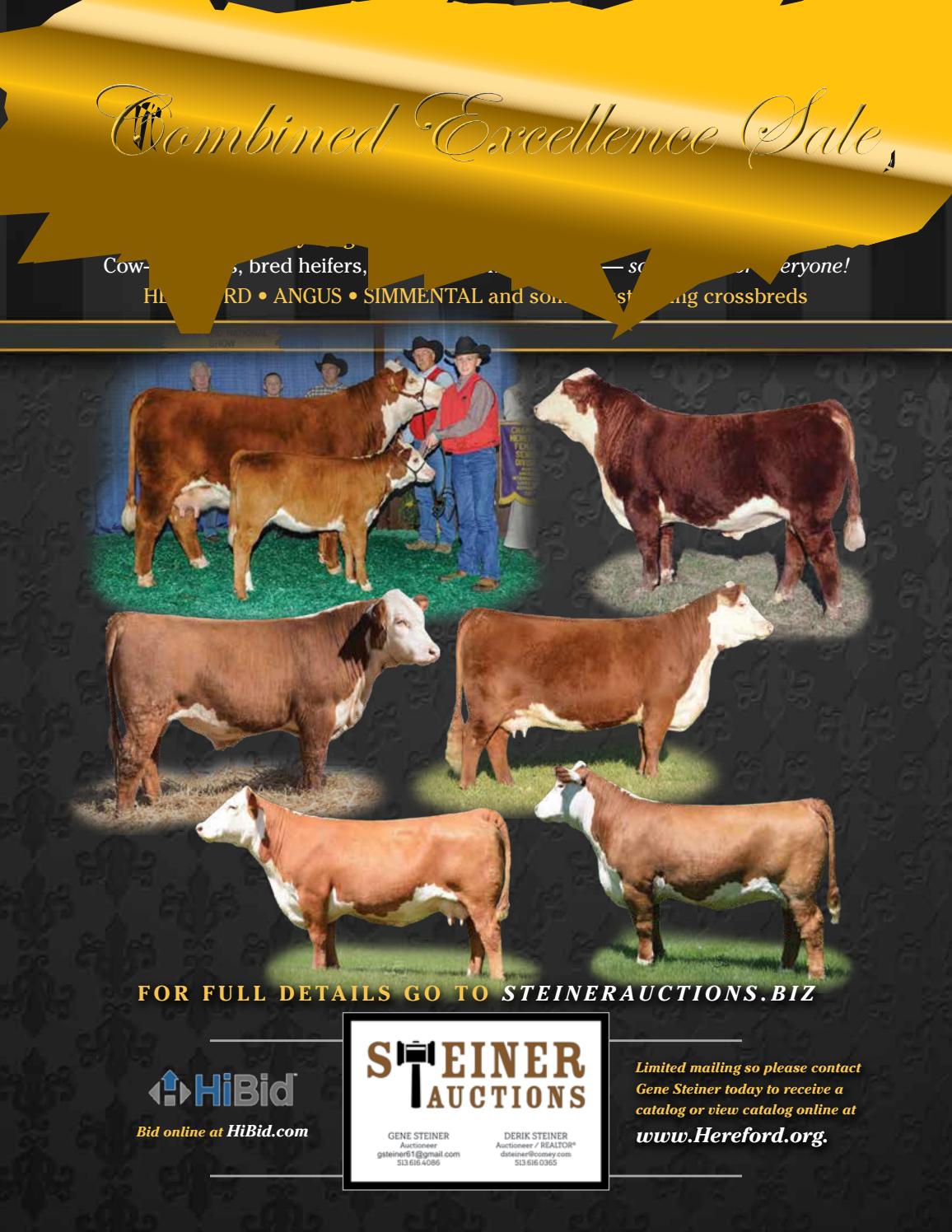 Combined Excellence Sale by American Hereford Association and Hereford