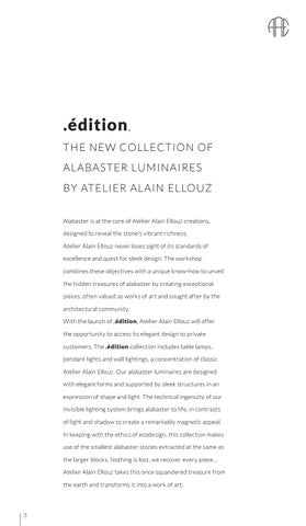 Alain Ellouz Paris 灯饰目录 · AAE - 版 NOMADIC LAMPS - 英文 第 3 页