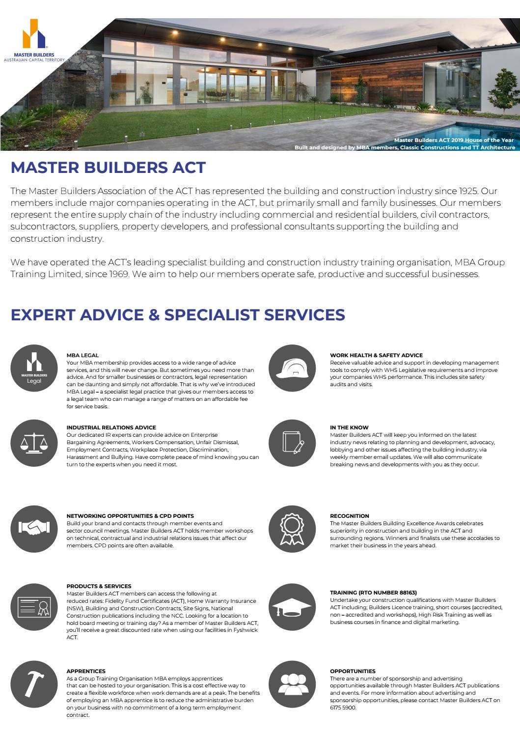 Master Builders ACT Membership Benefits by Master Builders ACT - Issuu