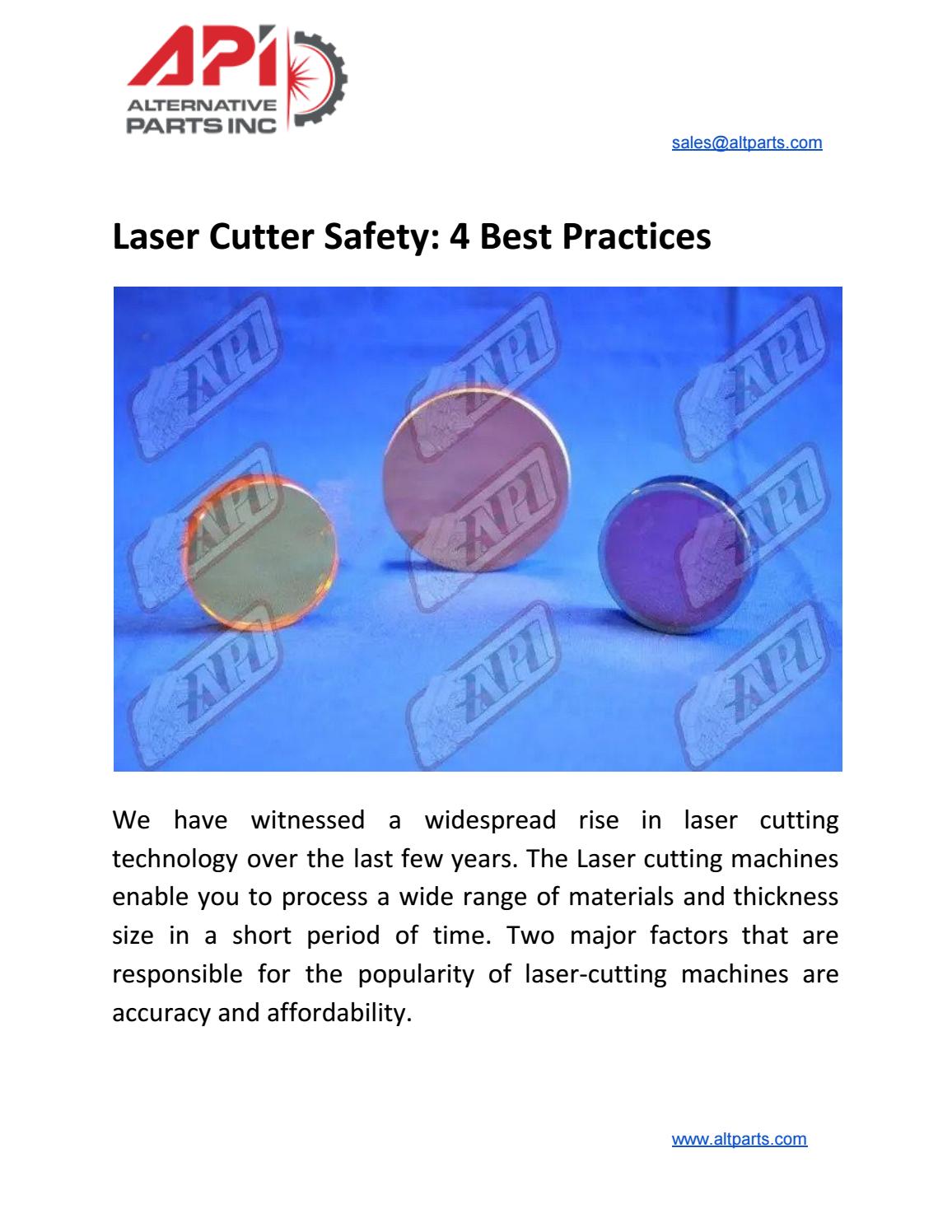Laser Cutter Safety 4 Best Practices by Alternative Parts Inc. Issuu