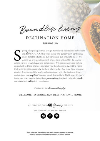 DESTINATION 家居 春季 2 家具型录 | OZ Design Furniture 第 2 页