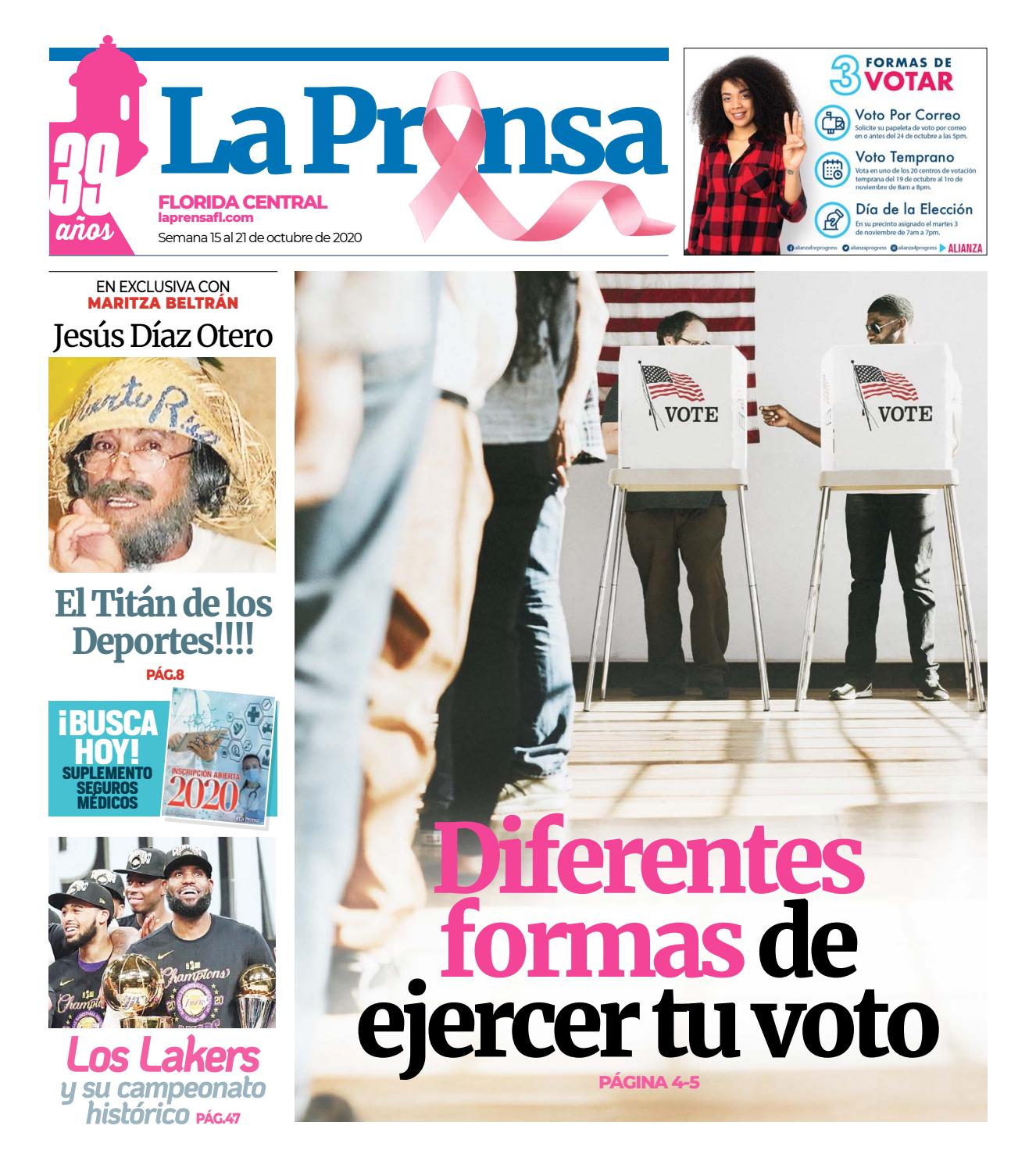 La Prensa Orlando Octubre 15 2020 By Hispanic Publications Issuu