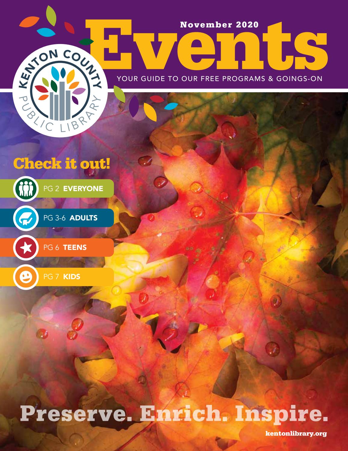 Kenton County Public Library November 2020 Events by Kenton County
