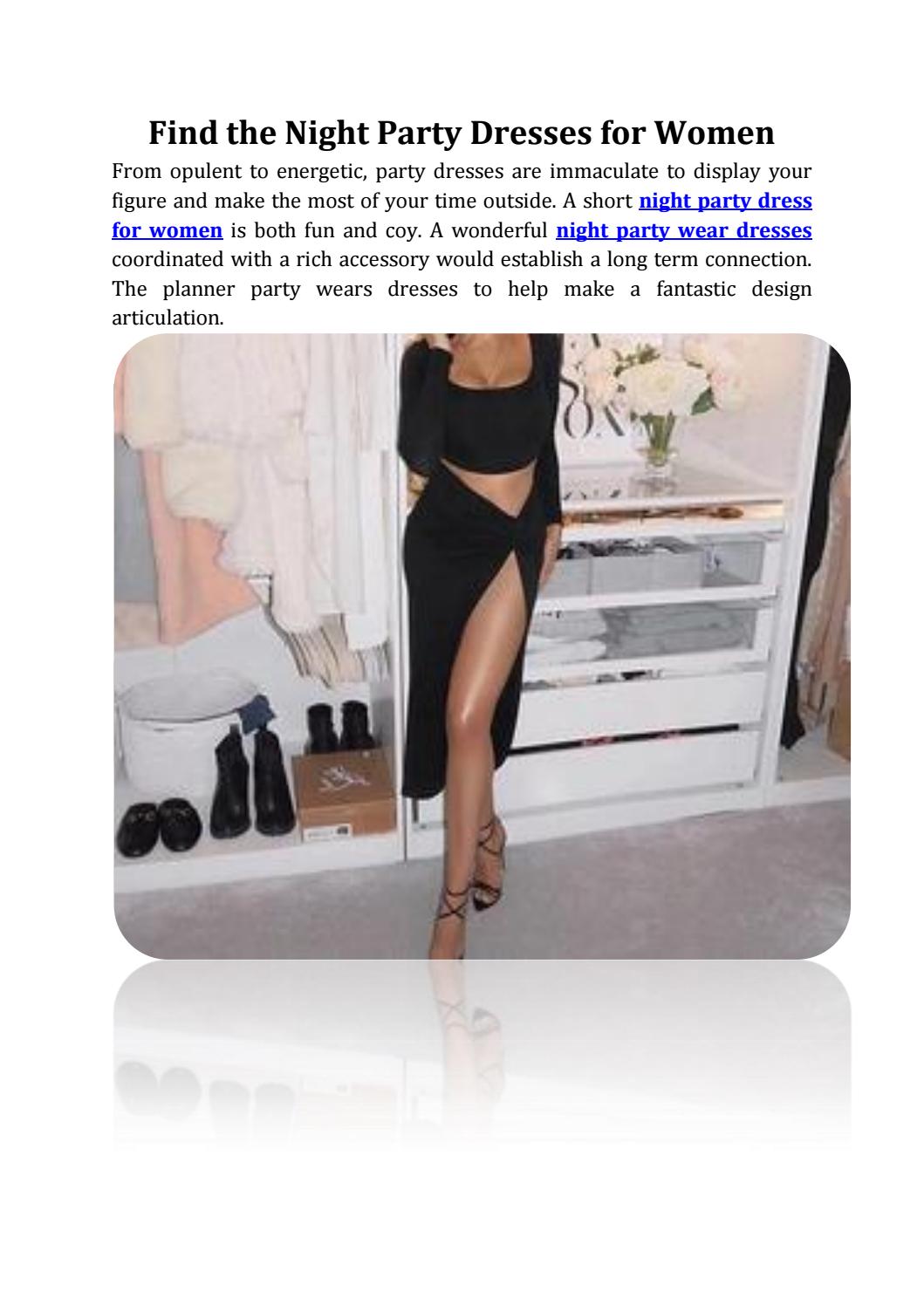 night party wear dresses