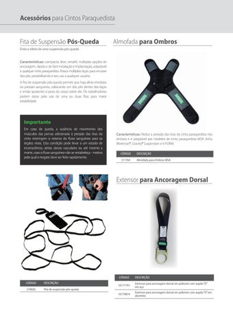 Proteção Contra Queda - Soluçõ 西文 MSA para trabalho em altura - MSA Safety Brasil 第 16 页