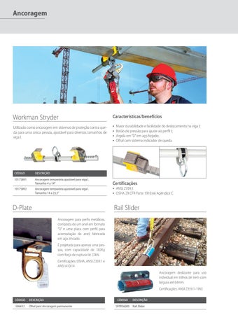 Proteção Contra Queda - Soluçõ 西文 MSA para trabalho em altura - MSA Safety Brasil 第 22 页