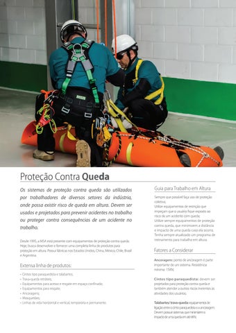 Proteção Contra Queda - Soluçõ 西文 MSA para trabalho em altura - MSA Safety Brasil 第 2 页