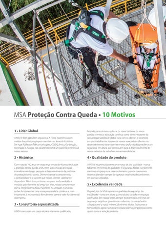 Proteção Contra Queda - Soluçõ 西文 MSA para trabalho em altura - MSA Safety Brasil 第 4 页