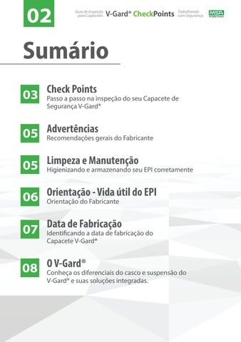 Guia 德文 inspeção para capacetes - V-Gard Check Points - MSA Safety do Brasil 第 2 页