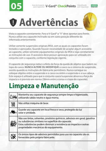 Guia 德文 inspeção para capacetes - V-Gard Check Points - MSA Safety do Brasil 第 5 页