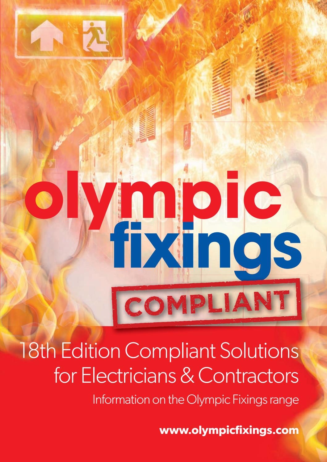 Olympic Fixings 18th Edition Compliant Solutions Leaflet October 2020