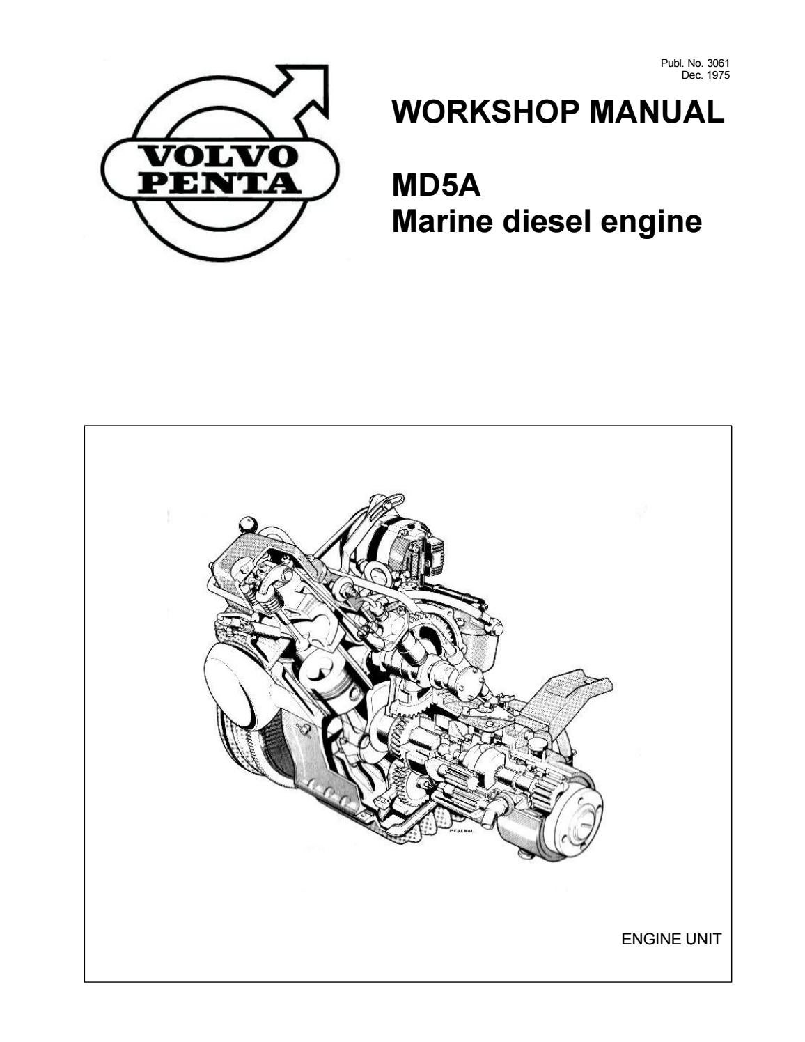 Volvo Penta Md5a Marine Diesel Engine Service Repair Workshop Manual by heydownloads - issuu | Volvo Marine Camshaft Position Sensor Wiring Diagram | | Issuu