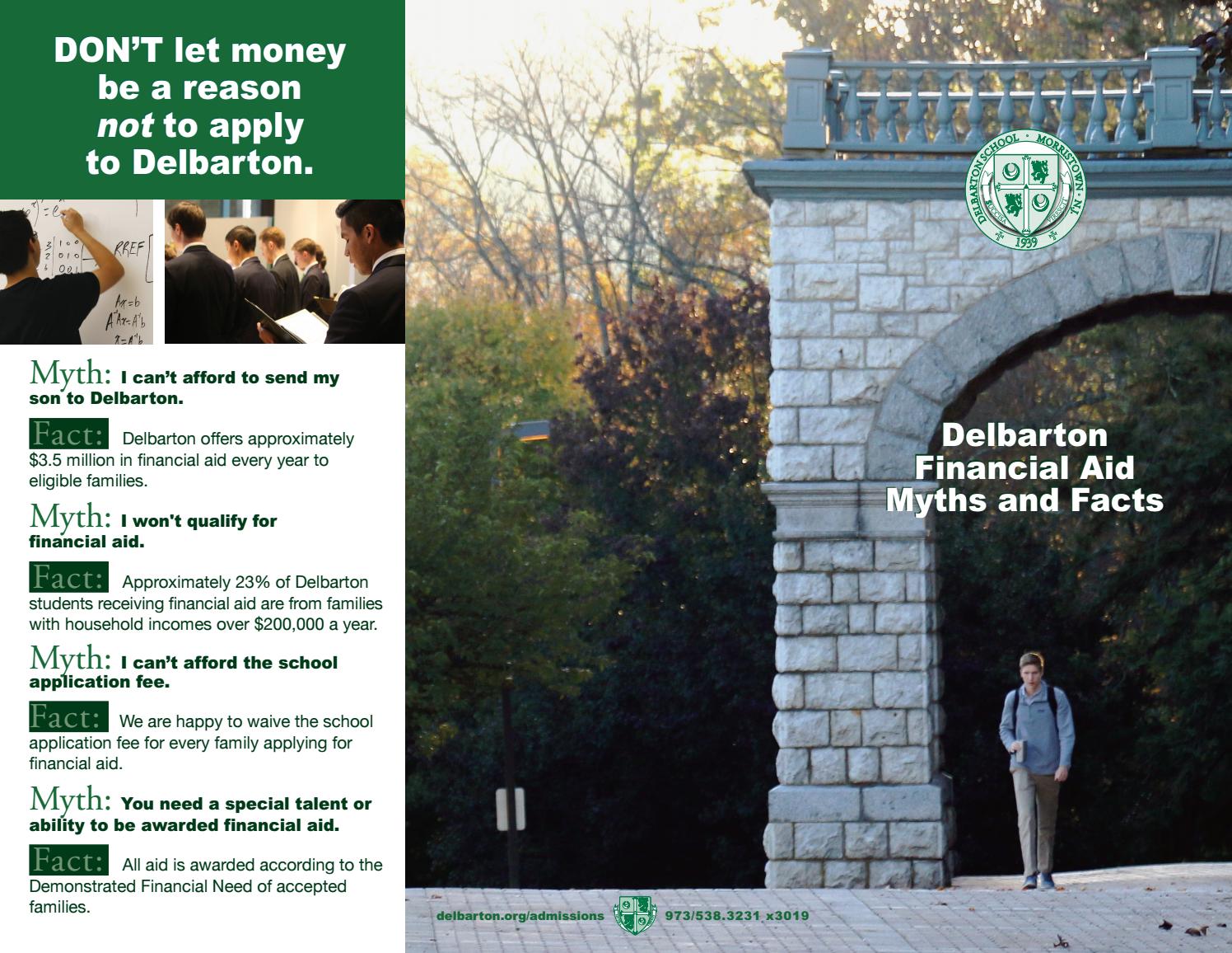 Delbarton Financial Aid Myths and Facts by Delbarton School Issuu