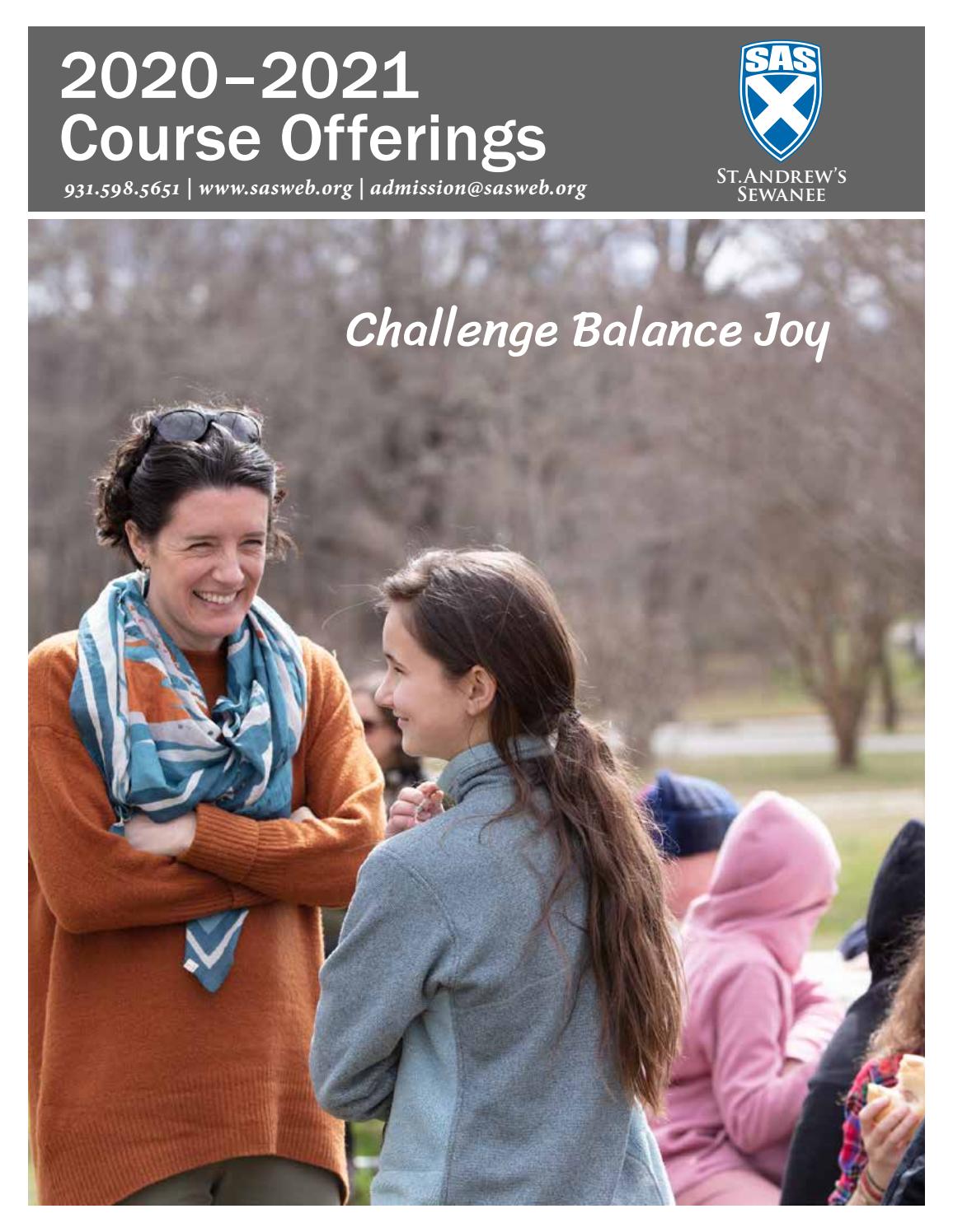 2020 2021 Course Offerings by St. Andrew'sSewanee School Issuu