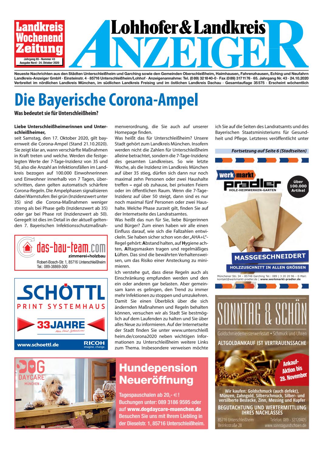 Lohhofer Landkreis Anzeiger 43 By Zimmermann Gmbh Druck Verlag Issuu