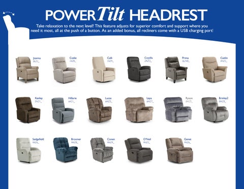 Best Home Furnishings - Motion × Recliners 家具目录 - Fall 2020 第 14 页