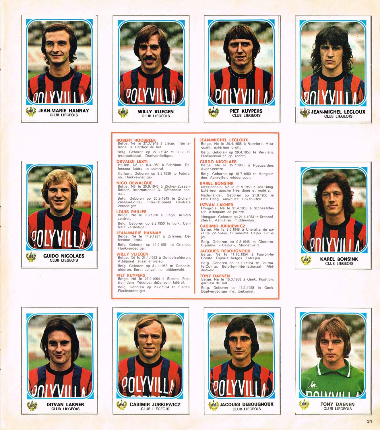 Panini Football Belgique 19761977 by Steve Verberckmoes Issuu