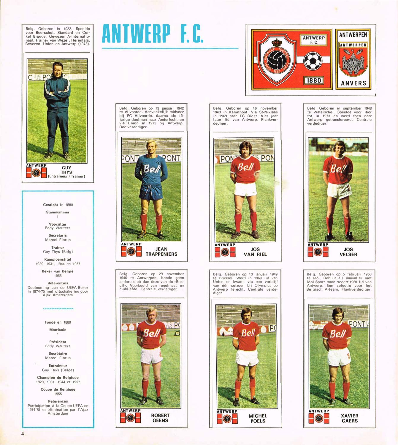 Panini Football Belgique 19751976 by Steve Verberckmoes Issuu