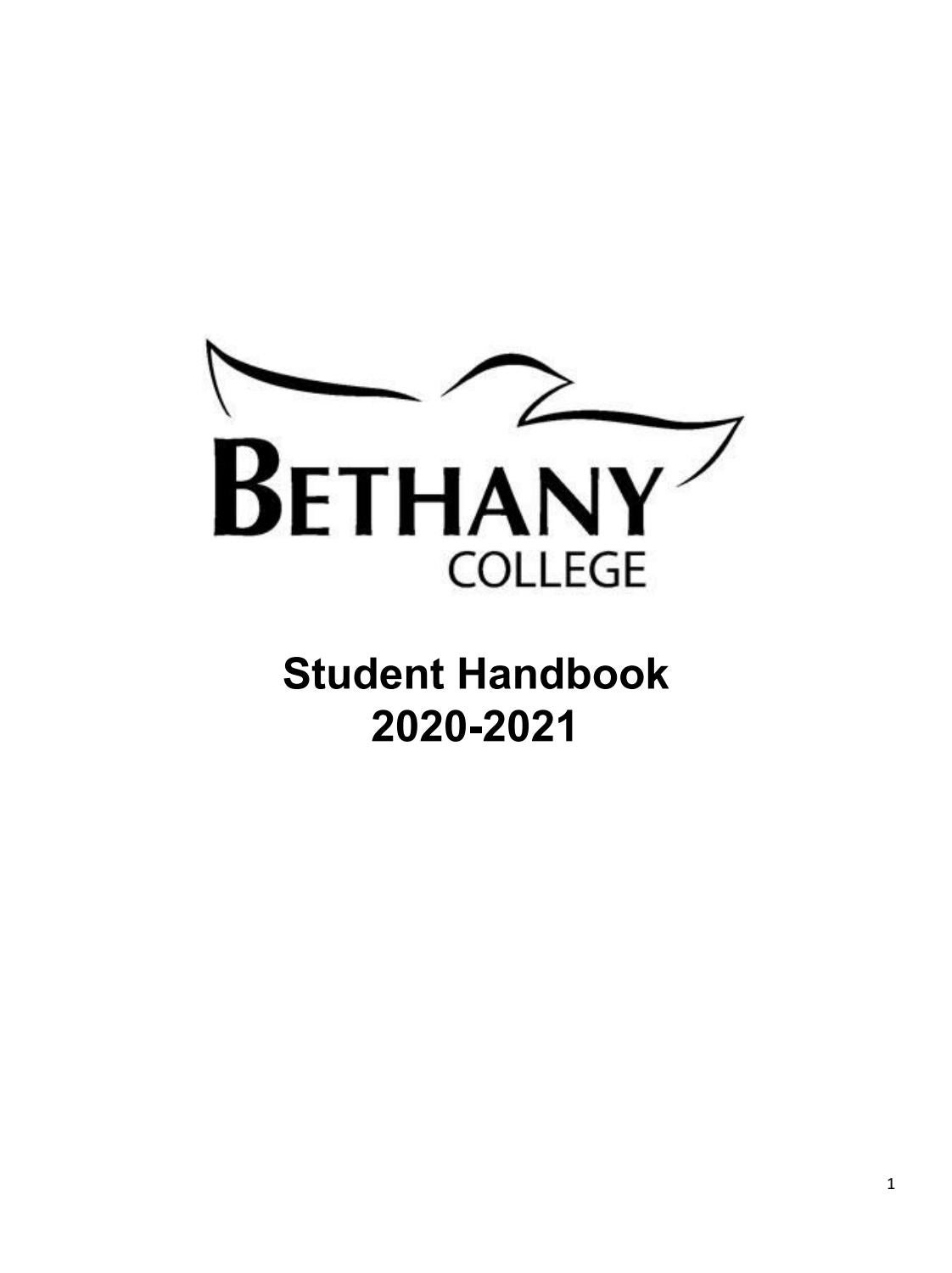 Bethany College 20202021 Student Handbook by Bethany College Issuu